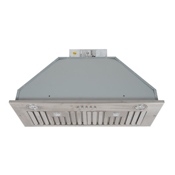 MaxAir 30" 600 CFM Ducted Insert Range Hood in Brushed Nickel & Reviews